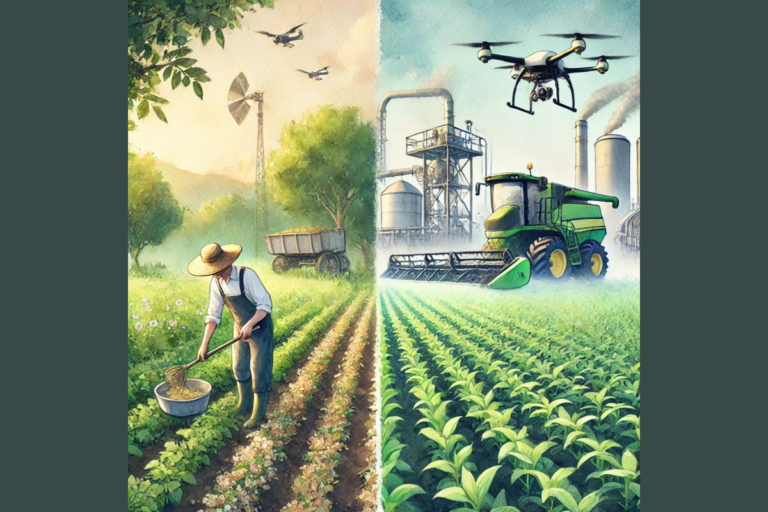 a comparison of the difference between agriculture and agribusiness