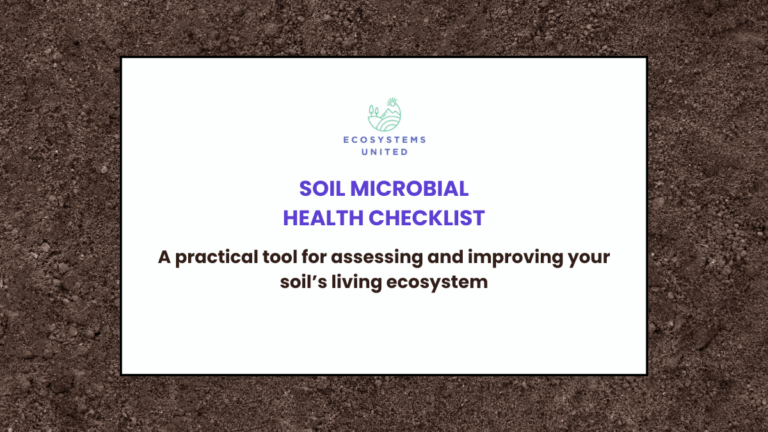 microbial soil health checklist